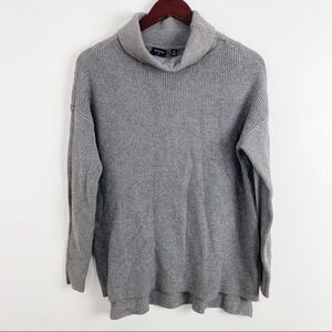 Nordstrom Devotion by Cyrus Cowl neck Sweater Ribbed Knit New charcoal Size XS